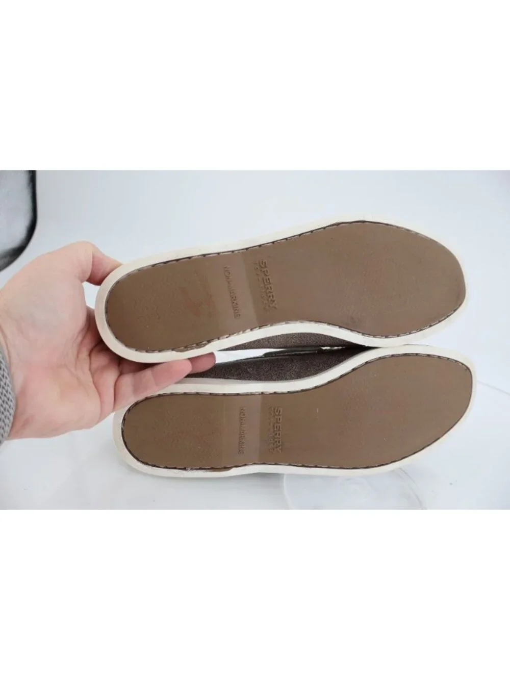 Sperry Women's Top Sider Boat Shoe Loafer Slip On Shoe Size 8 Brown Tan Comfy